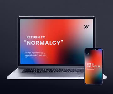Responsive web design mockup on laptop and smartphone